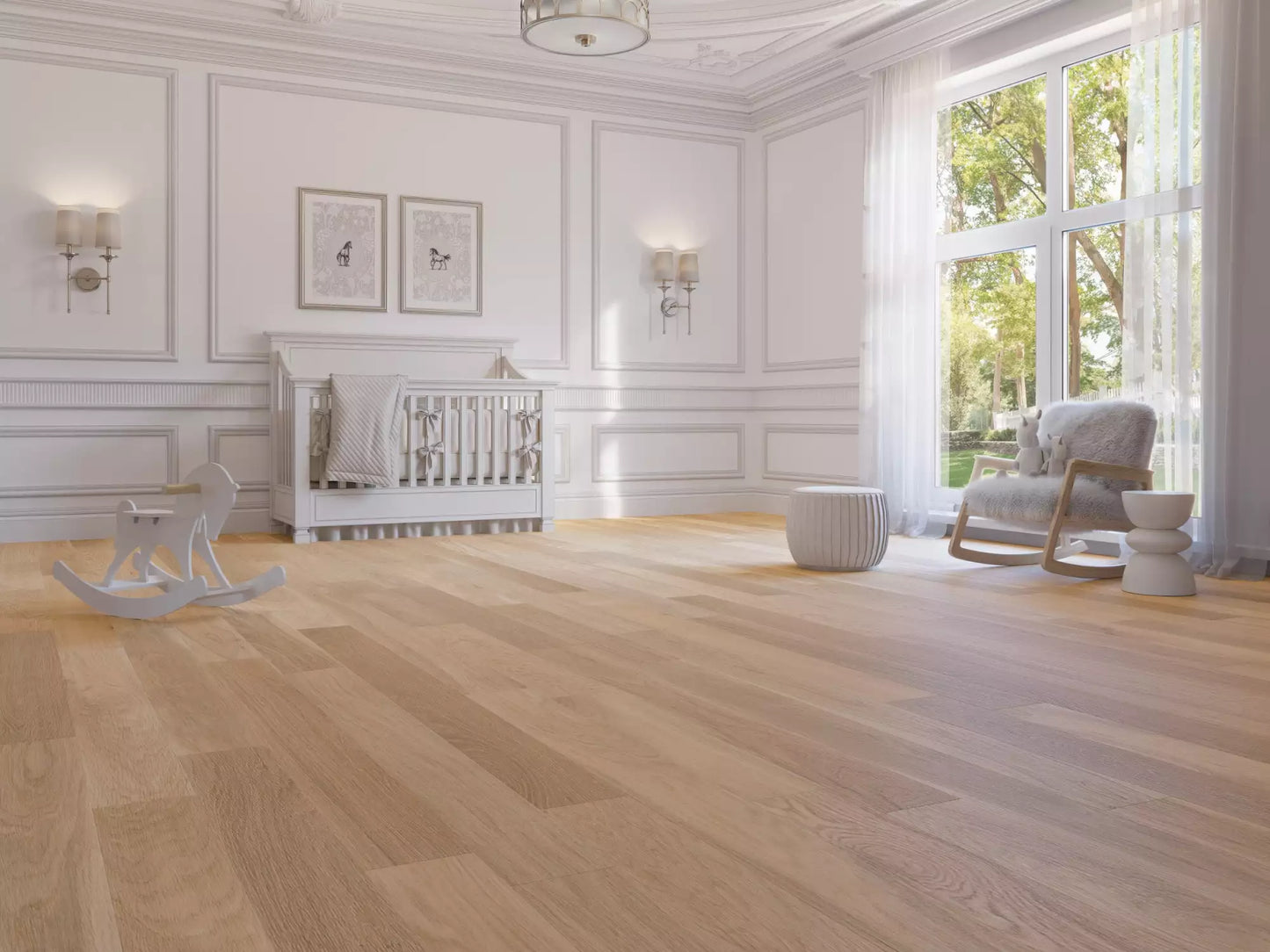 White Oak Rocking Horse Brushed DuraMatt®